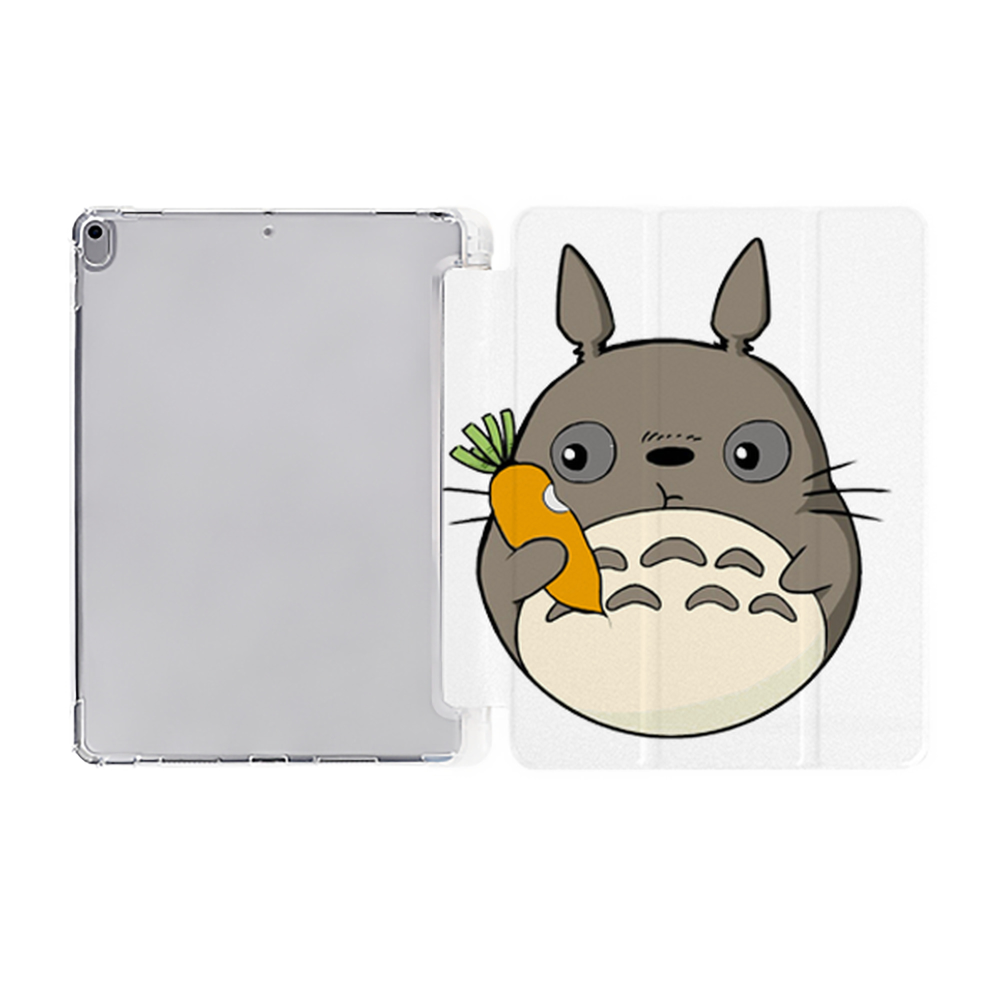 （画像用） となりのトトロ 草壁メイ 草壁サツキ My Neighbor Totoro Satsuki Kusakabe Mei Kusakabe IPad ケース ペン収納付き 三つ折りスタンド PUレザー×シリコン 対応機種9.5/10.5/10.9インチ